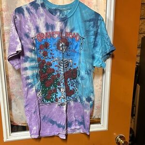 Liquid Blue Grateful Dead Tie-Dye Tee - Blue and Purple